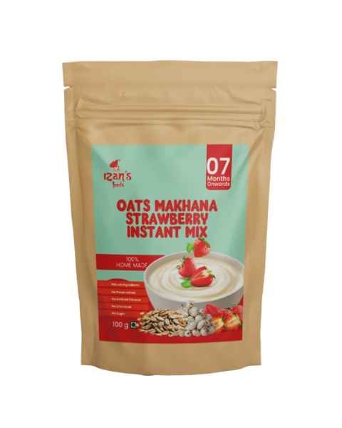 Oats Makhana Strawberry Instant Mix
